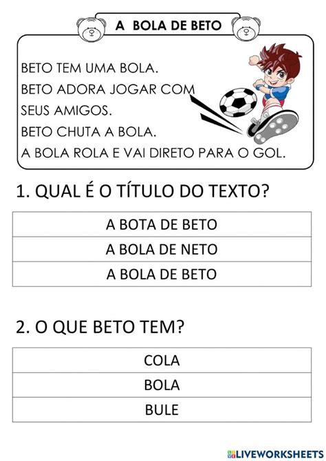 texto a bola de beto